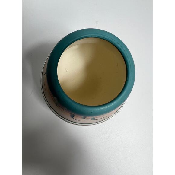 Native American New West Hand Painted Pink and Blue Pottery Vase - Picture 6 of 8